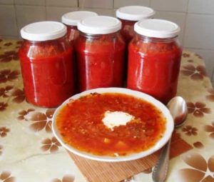 Заправка для борща на зиму — очень вкусные рецепты