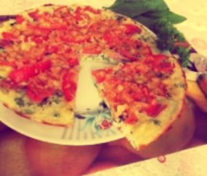 Пицца с кабачками и помидорами в духовке